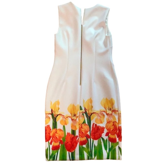 Calvin Klein Floral Hem Sheath Dress Sz 6 NWT - Picture 3 of 14